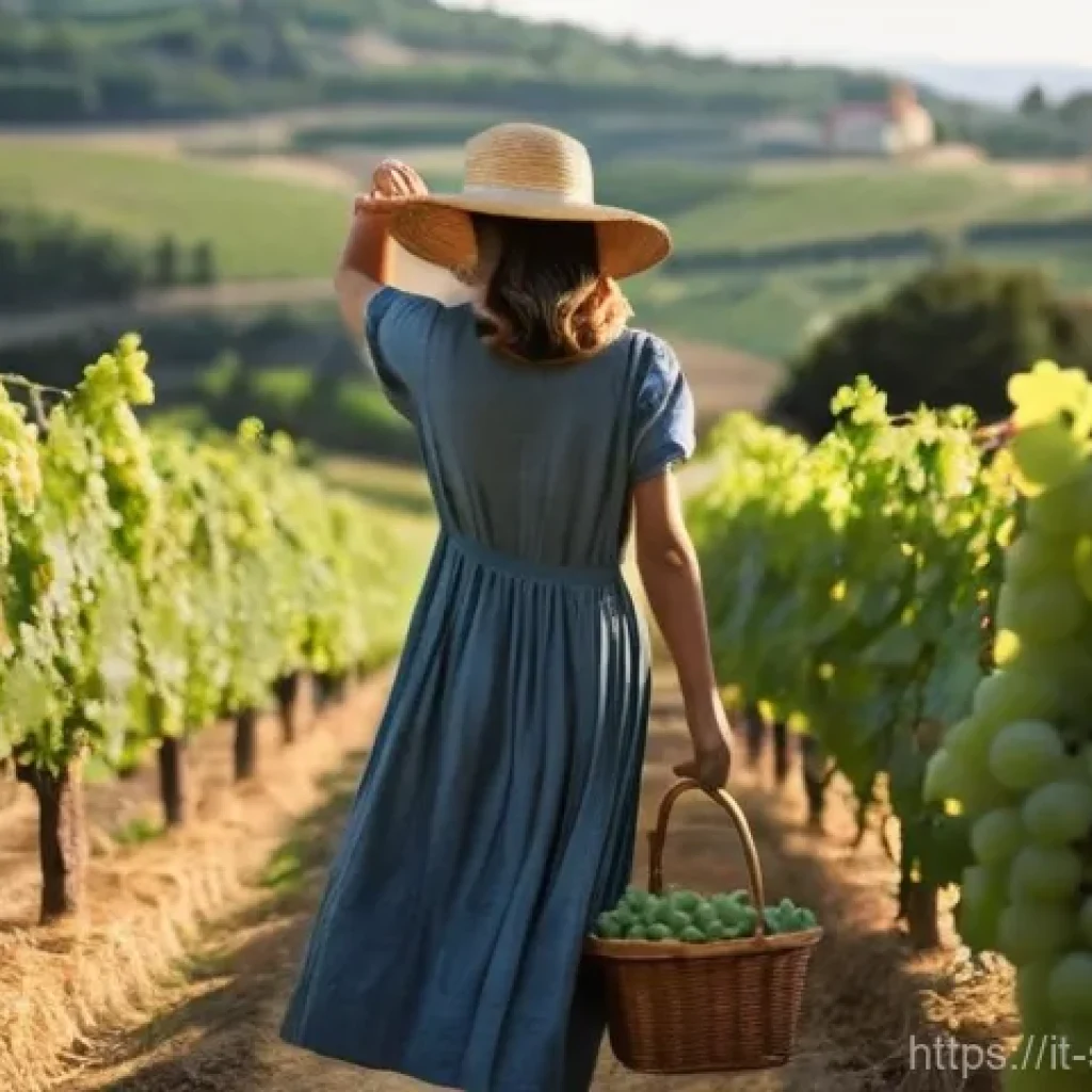 소믈리에 필수 이론 정리 - **Prompt:** "A serene, sun-drenched Italian vineyard at golden hour. Rolling hills of vibrant green ...