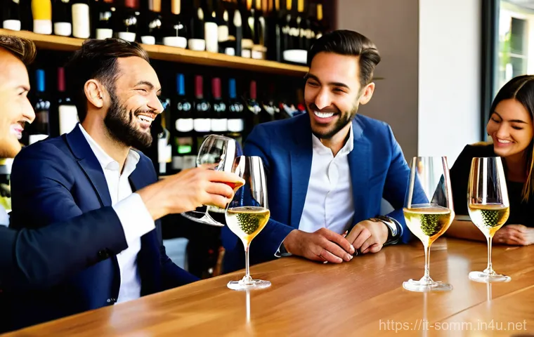 소믈리에 일과 공개 - **Sommelier Advocating for Sustainable and Authentic Wines in a Vineyard**
    "A passionate female ...
