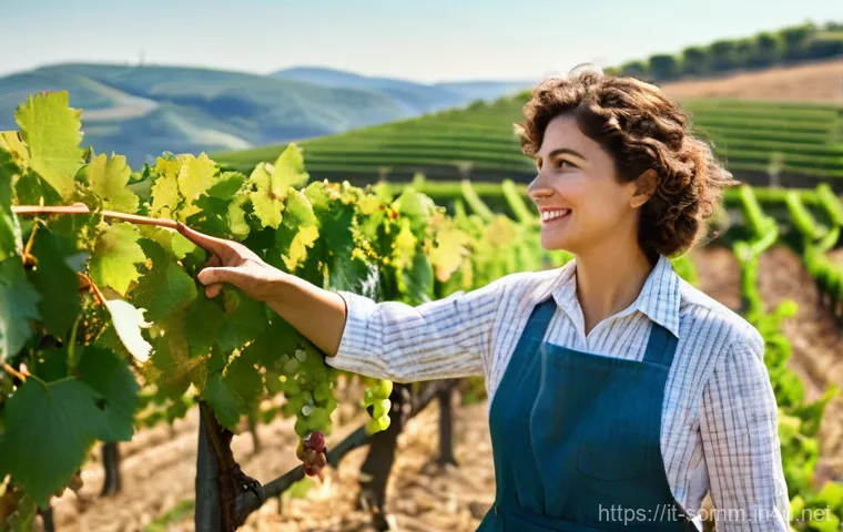소믈리에로서 성장하는 법 - **Prompt:** A young, enthusiastic sommelier student, an Italian woman in her early 20s, with short, ...
