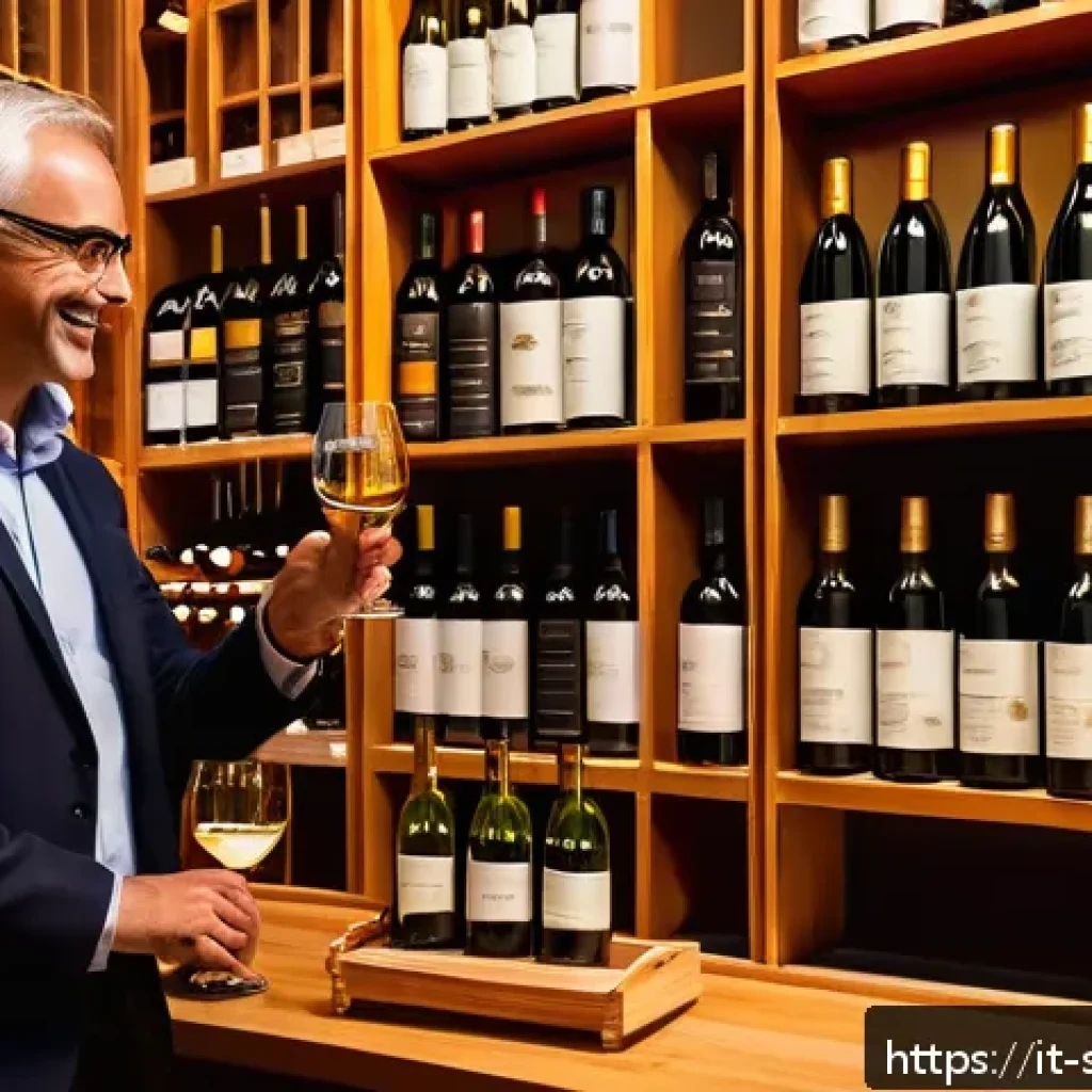 소믈리에가 추천하는 예산별 와인 - A cozy Italian wine shop interior with wooden shelves filled with bottles of affordable yet high-qua...