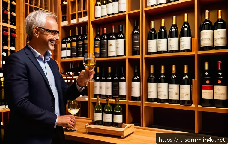 소믈리에가 추천하는 예산별 와인 - A cozy Italian wine shop interior with wooden shelves filled with bottles of affordable yet high-qua...